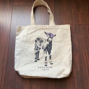 ERIC & CHRISTOPHER GOAT Tote 100% Cotton